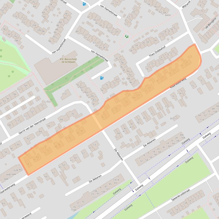 Kaart van postcodegebied 3762XW.