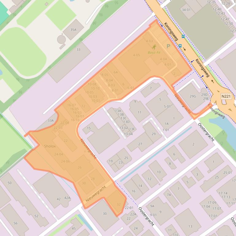 Kaart van postcodegebied 3763LB.