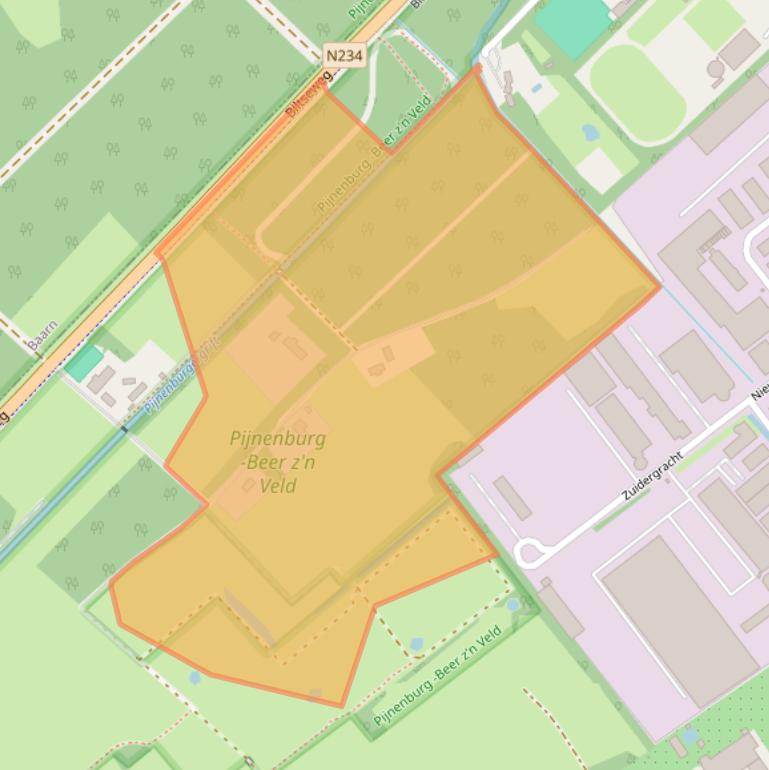 Kaart van postcodegebied 3763LC.