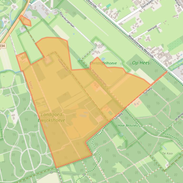 Kaart van postcodegebied 3763LG.