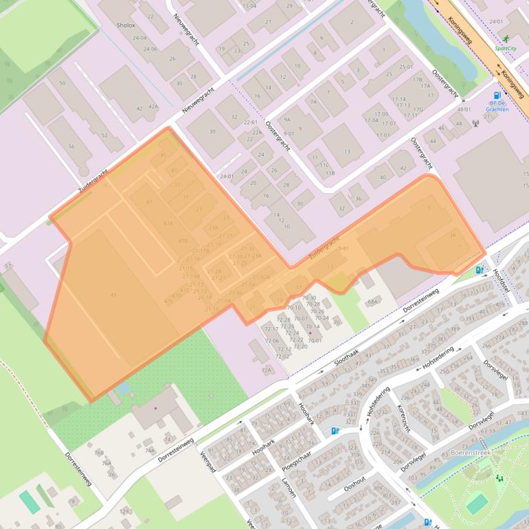 Kaart van postcodegebied 3763LS.