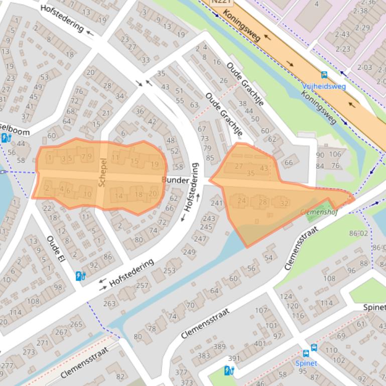 Kaart van postcodegebied 3763WC.