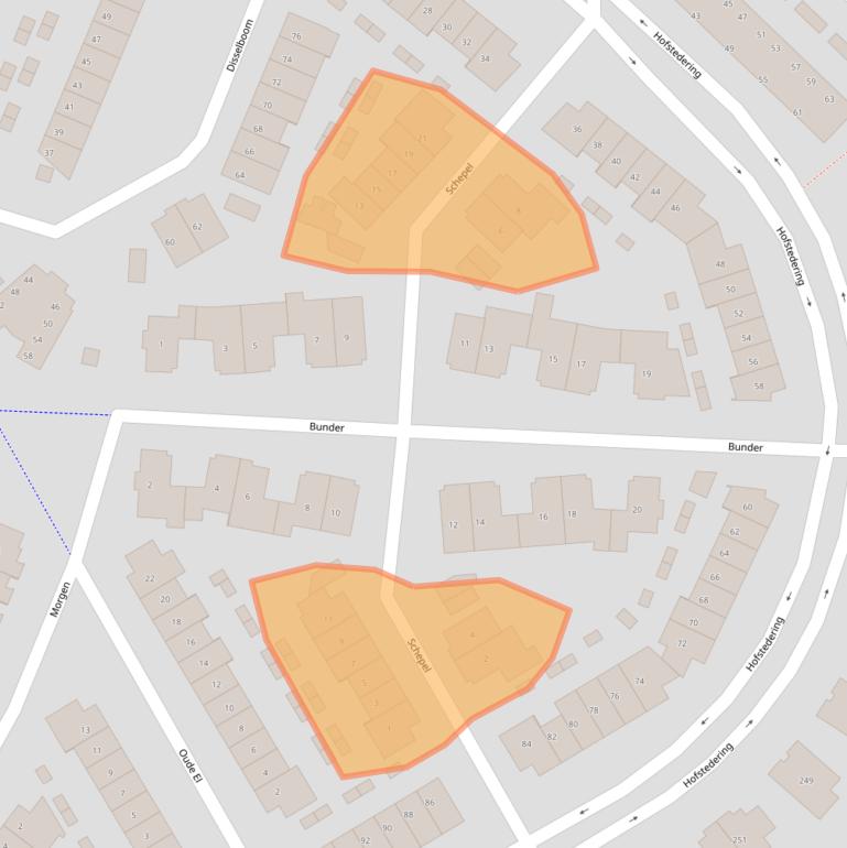 Kaart van postcodegebied 3763WD.