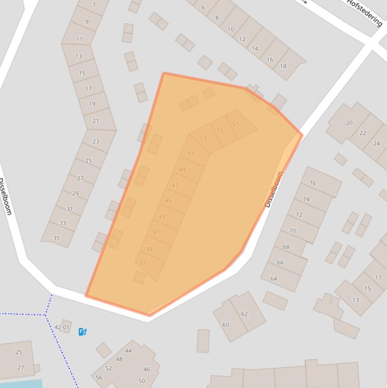 Kaart van postcodegebied 3763ZJ.