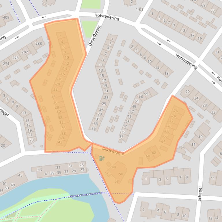 Kaart van postcodegebied 3763ZK.