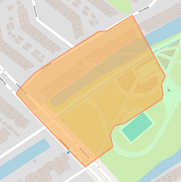 Kaart van postcodegebied 3763ZN.