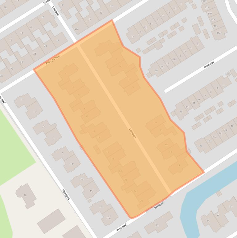 Kaart van postcodegebied 3763ZS.