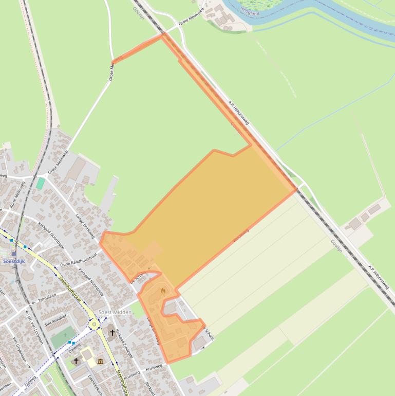 Kaart van postcodegebied 3764AB.