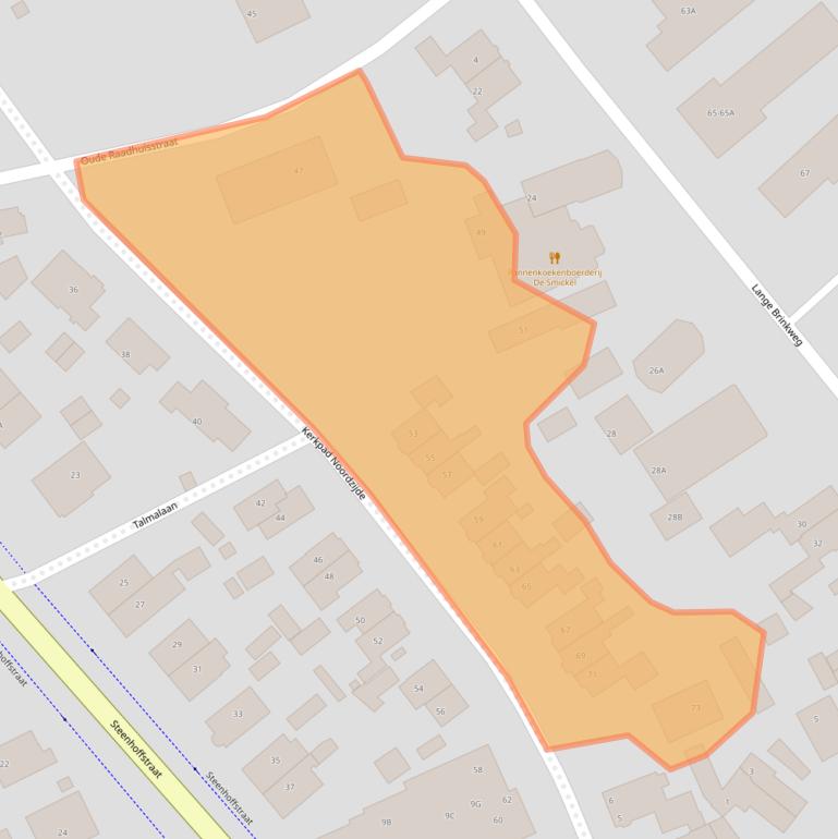 Kaart van postcodegebied 3764AJ.