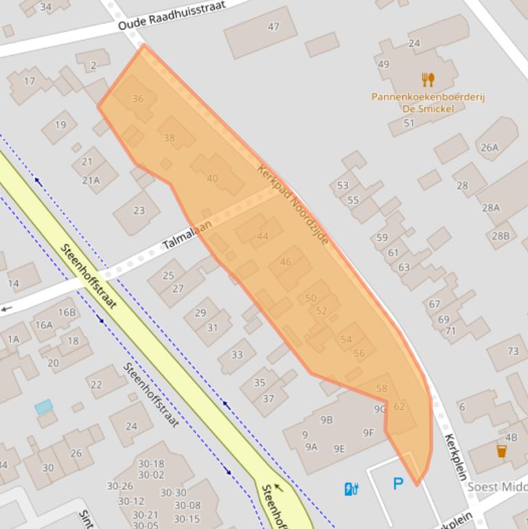 Kaart van postcodegebied 3764AL.