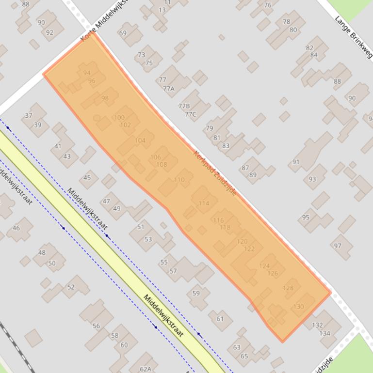 Kaart van postcodegebied 3764AT.