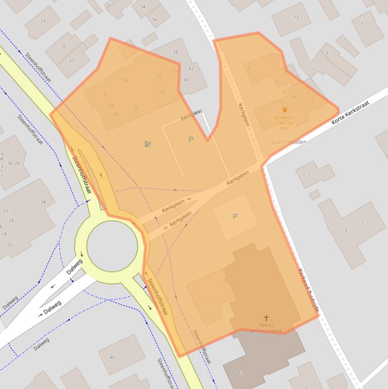 Kaart van postcodegebied 3764AW.