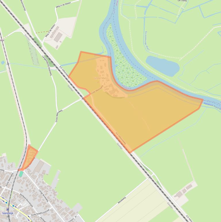 Kaart van postcodegebied 3764AZ.