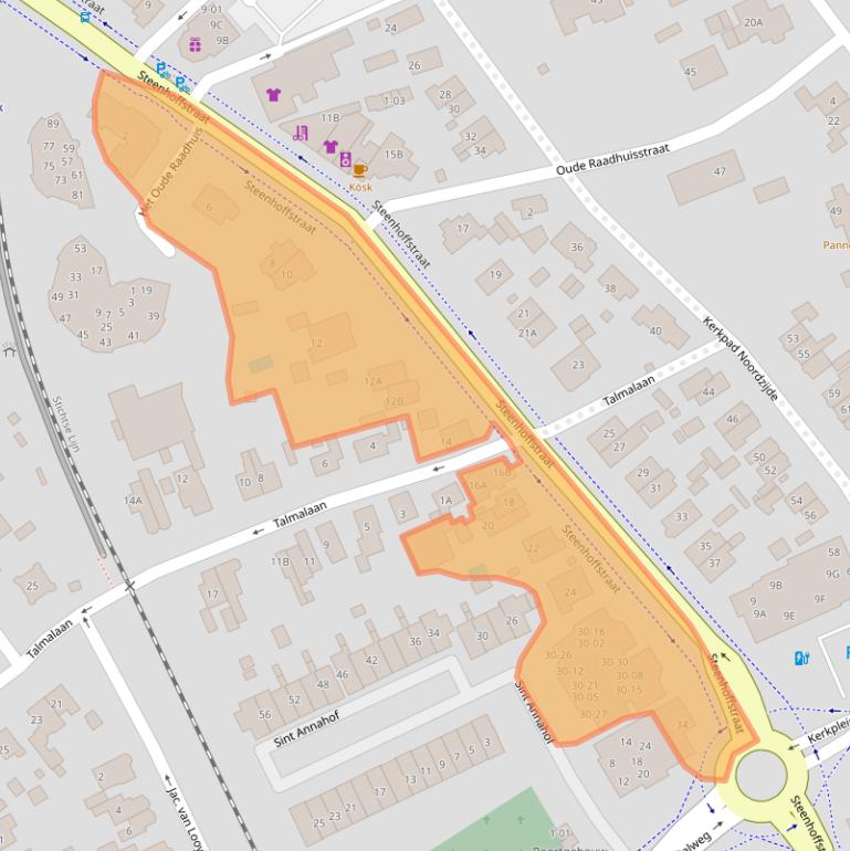 Kaart van postcodegebied 3764BL.