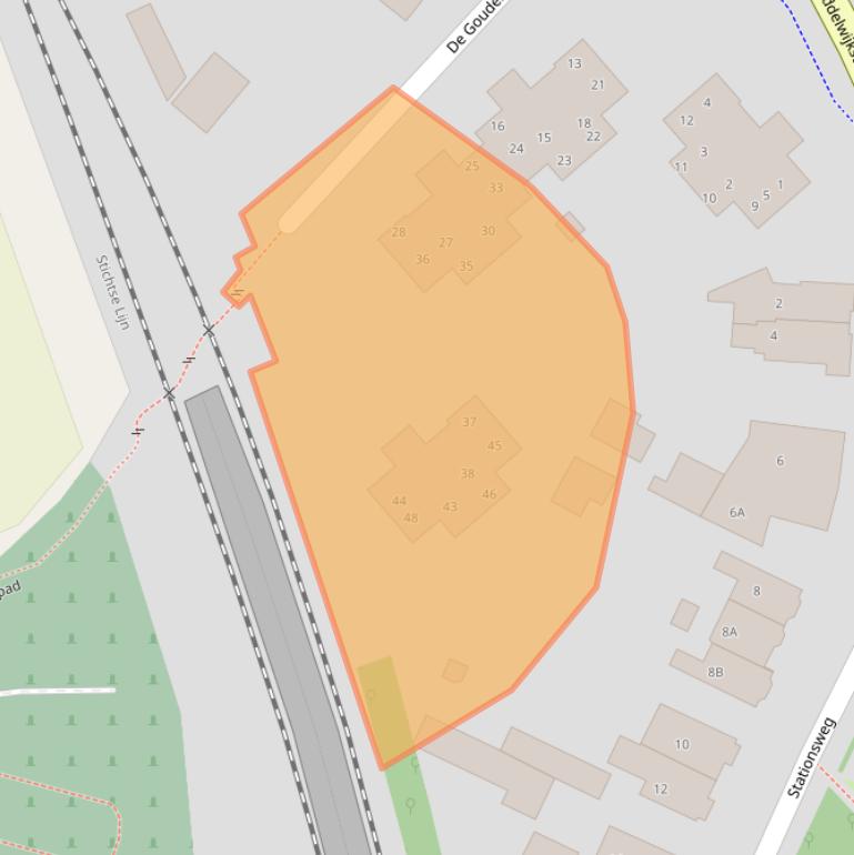 Kaart van postcodegebied 3764CB.