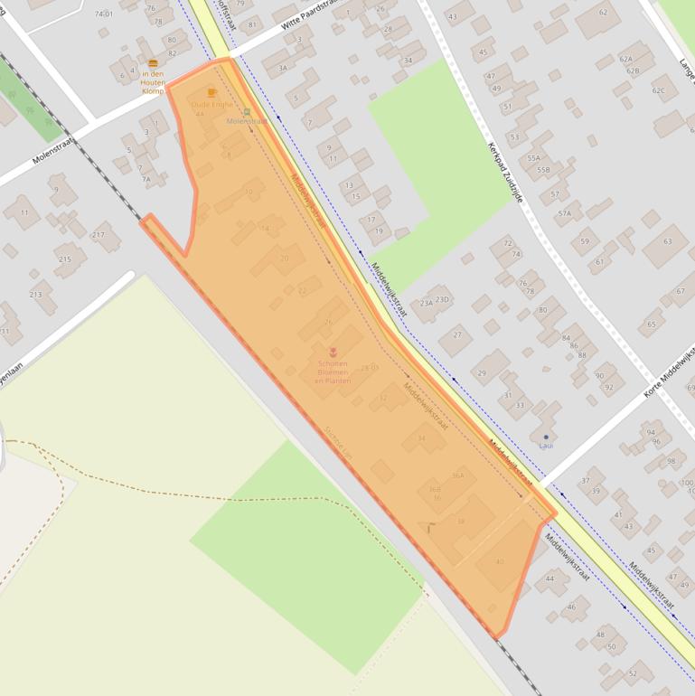 Kaart van postcodegebied 3764CG.