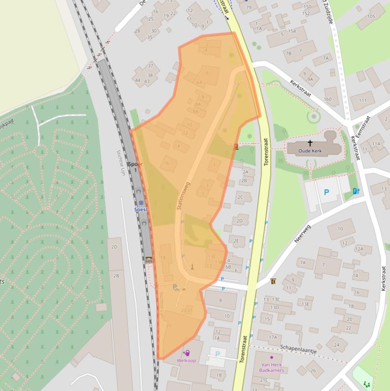 Kaart van postcodegebied 3764CJ.