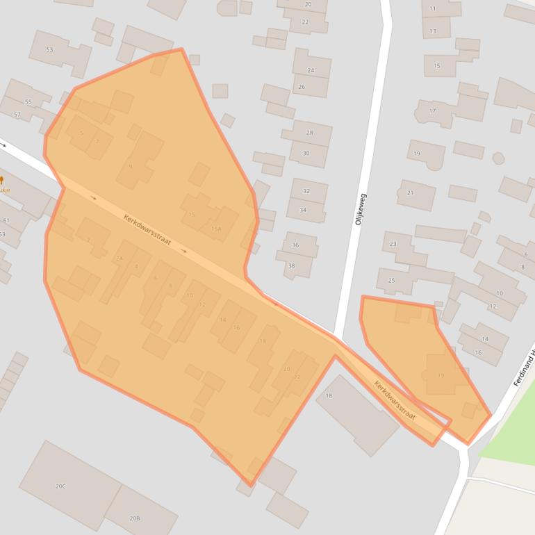 Kaart van postcodegebied 3764CW.