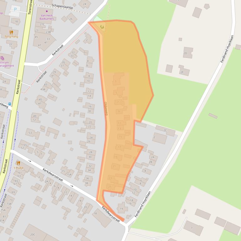 Kaart van postcodegebied 3764CX.