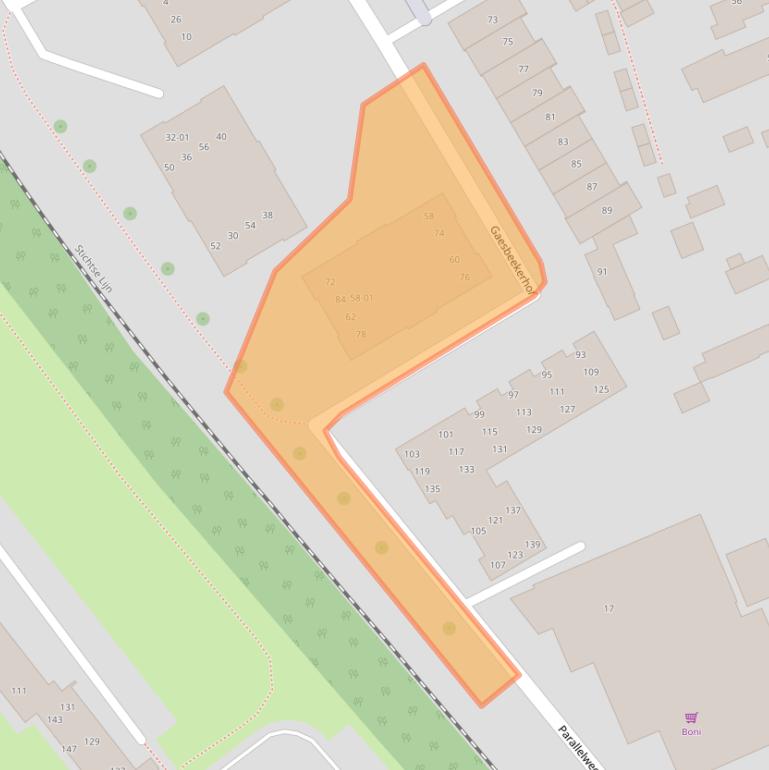 Kaart van postcodegebied 3764DM.