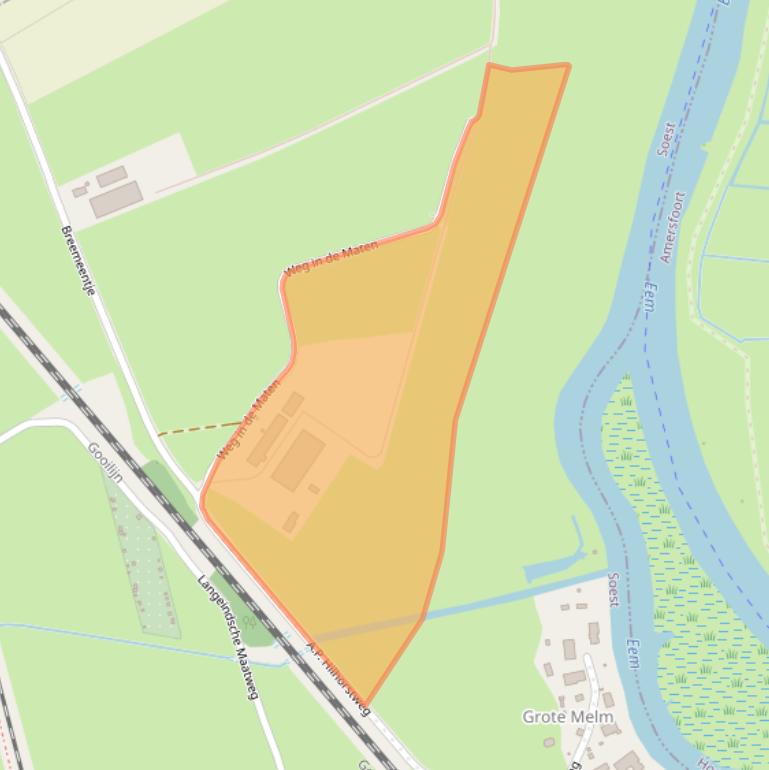 Kaart van postcodegebied 3764MV.