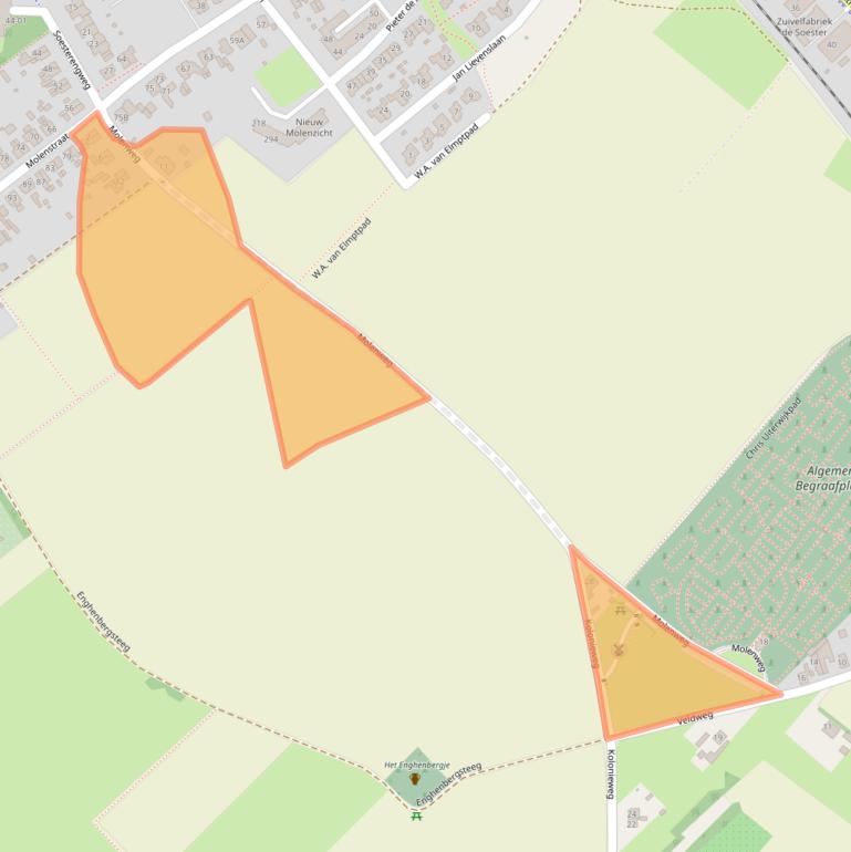 Kaart van postcodegebied 3764TA.