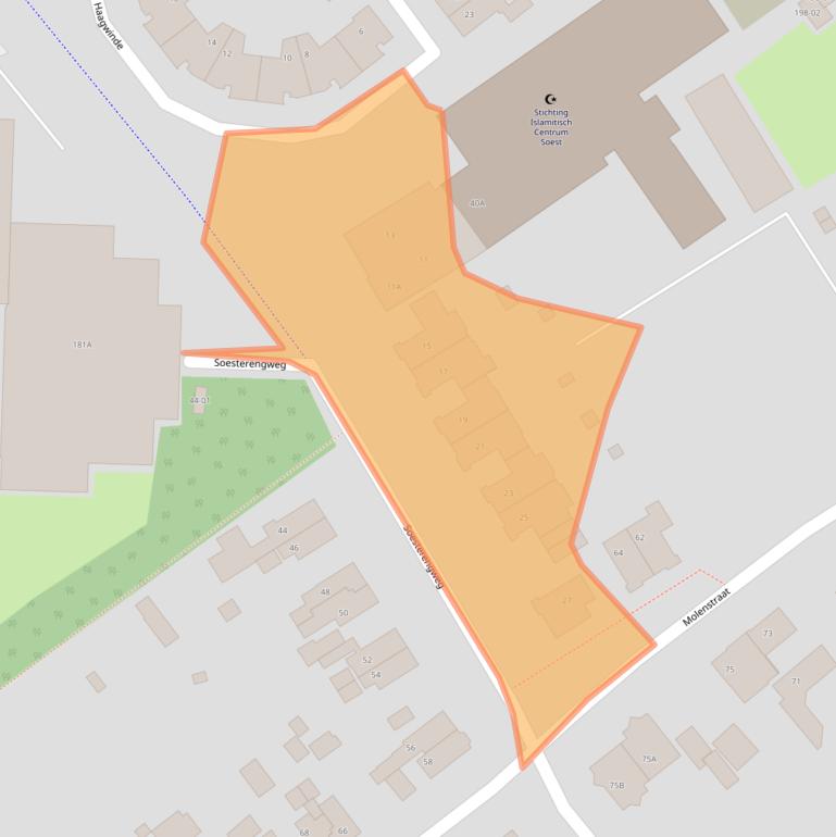 Kaart van postcodegebied 3764TL.