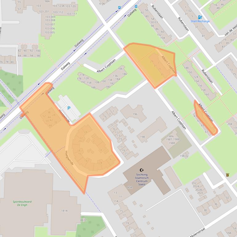 Kaart van postcodegebied 3764TN.