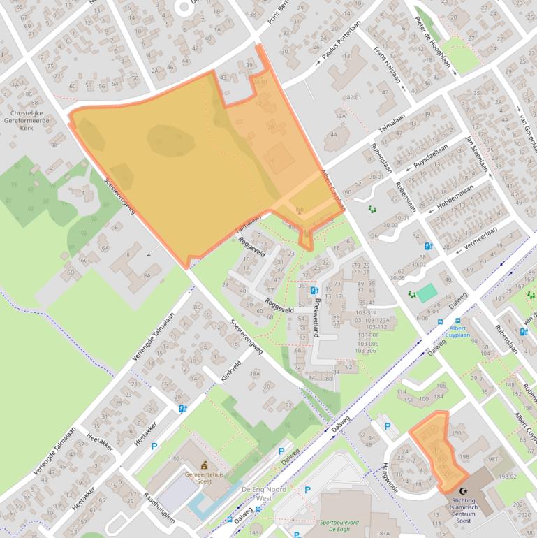 Kaart van postcodegebied 3764TR.