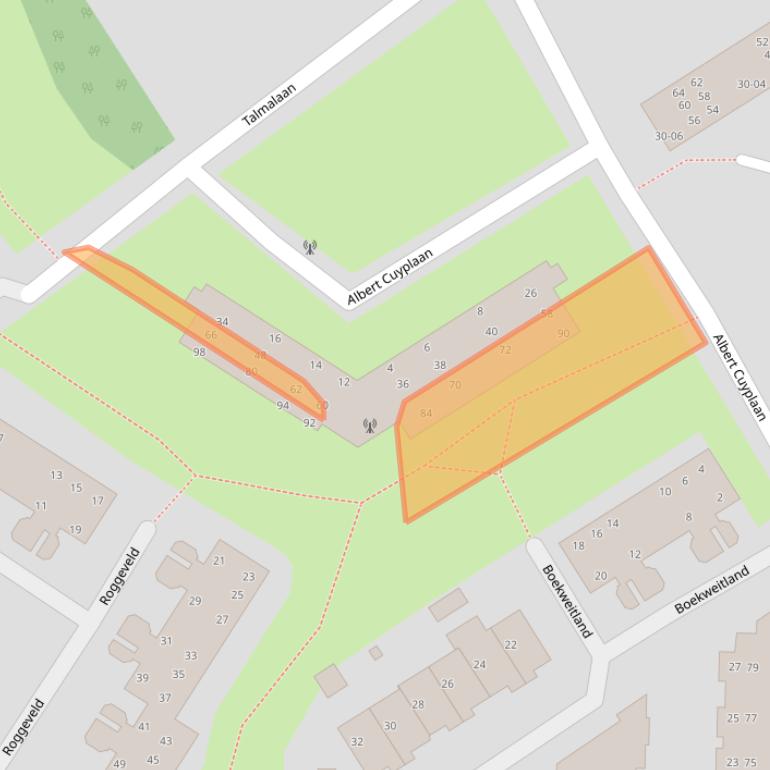 Kaart van postcodegebied 3764TS.