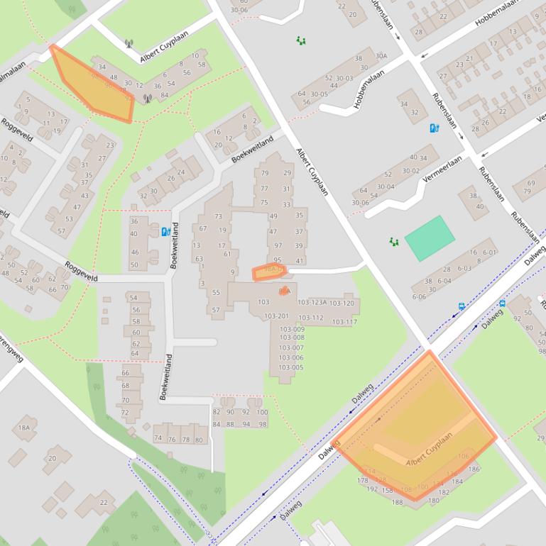 Kaart van postcodegebied 3764TT.