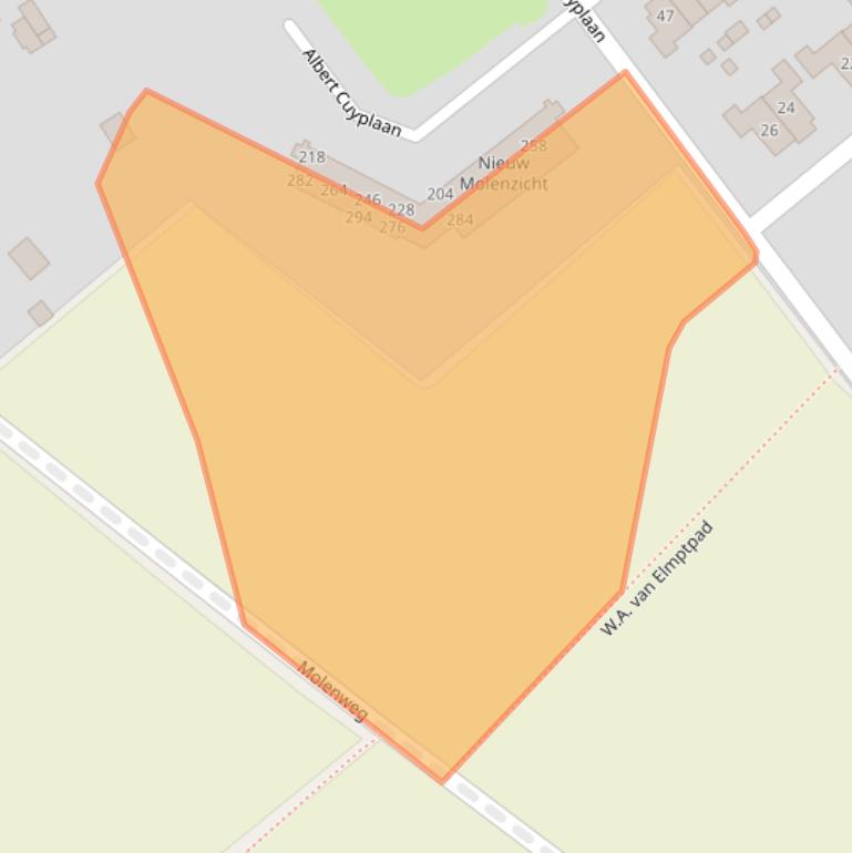 Kaart van postcodegebied 3764TZ.