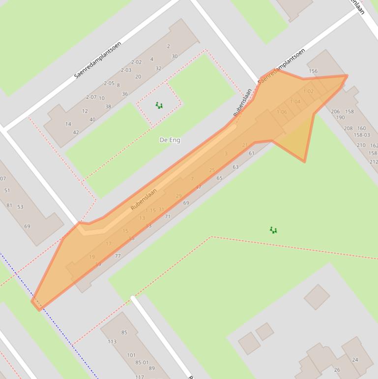 Kaart van postcodegebied 3764VA.