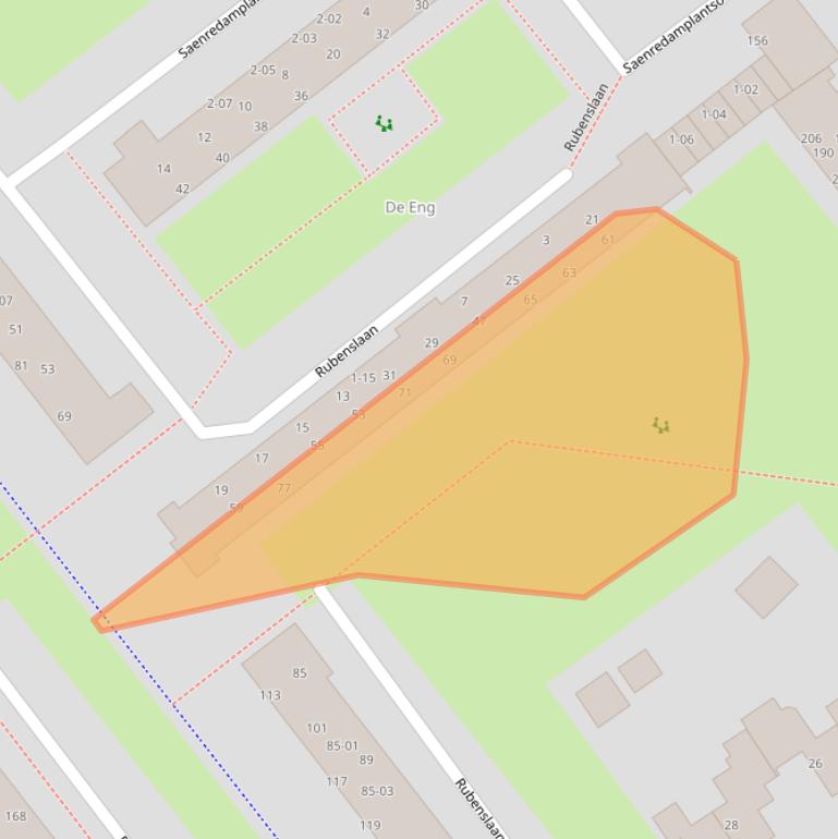 Kaart van postcodegebied 3764VB.