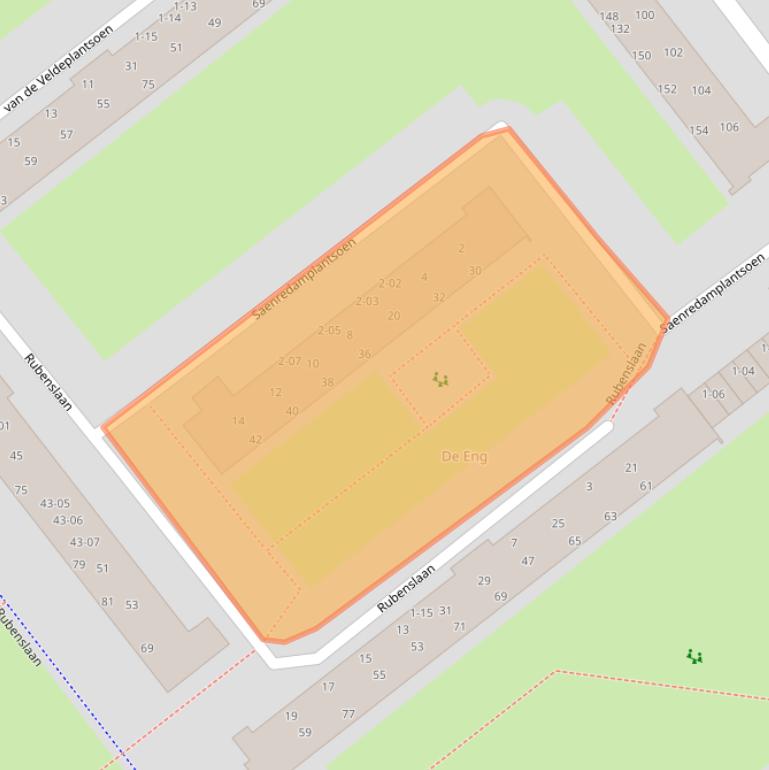 Kaart van postcodegebied 3764VC.