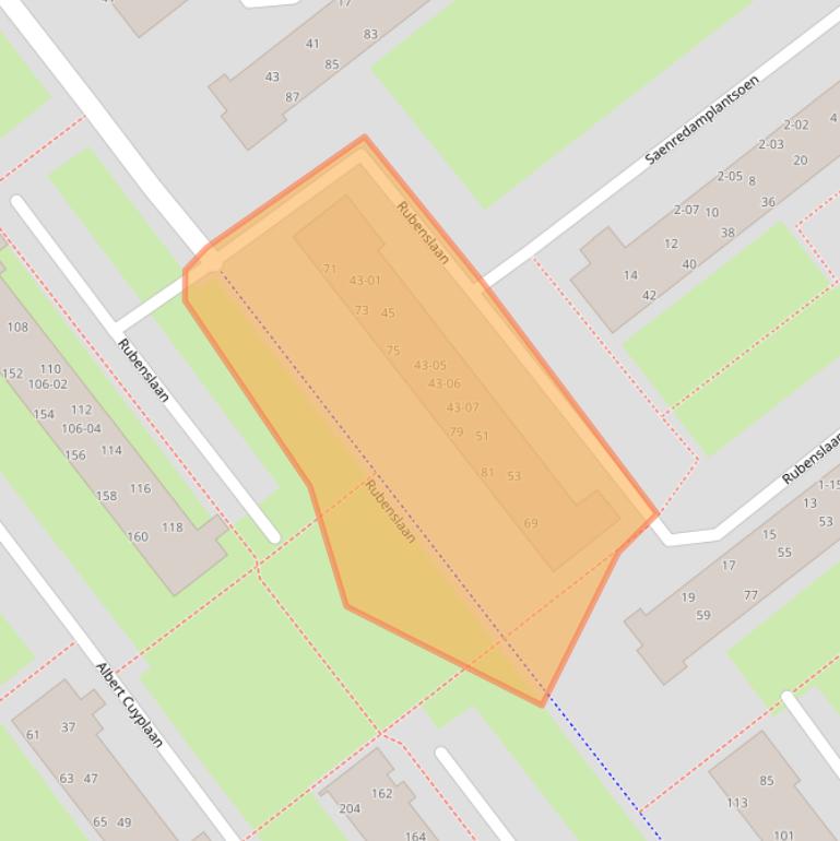 Kaart van postcodegebied 3764VE.