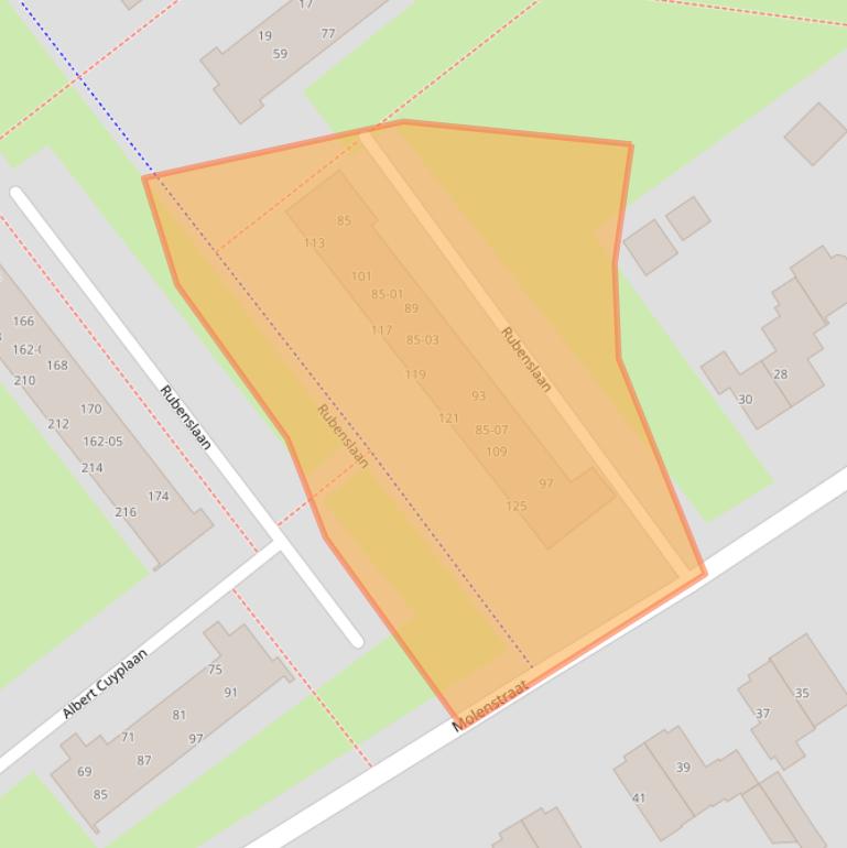 Kaart van postcodegebied 3764VG.