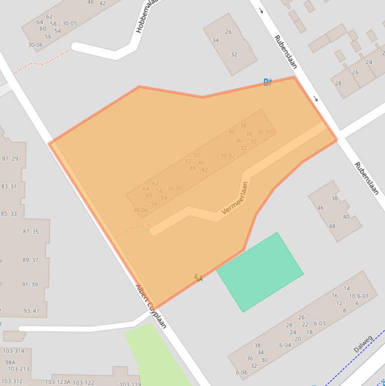 Kaart van postcodegebied 3764WE.