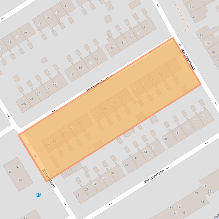 Kaart van postcodegebied 3764WG.