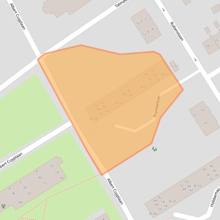 Kaart van postcodegebied 3764WN.