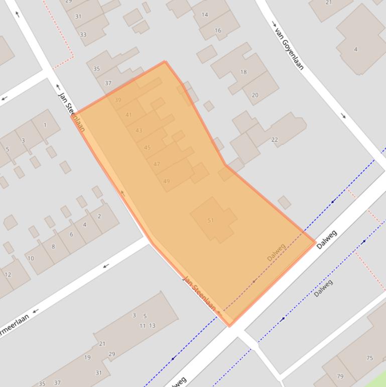 Kaart van postcodegebied 3764WR.