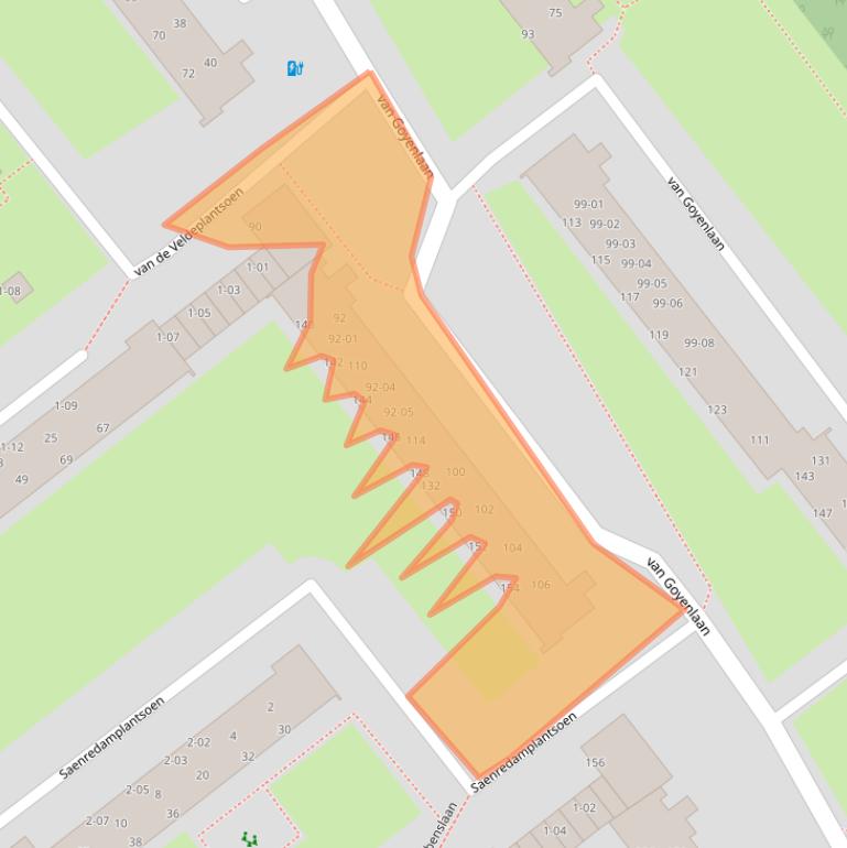 Kaart van postcodegebied 3764XL.