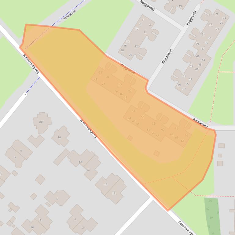 Kaart van postcodegebied 3764ZE.