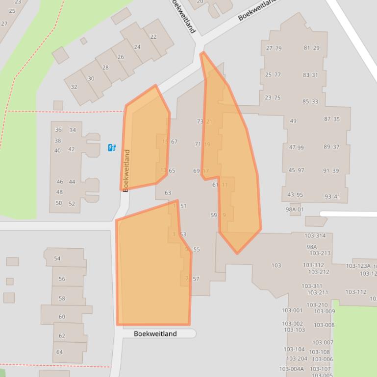 Kaart van postcodegebied 3764ZG.