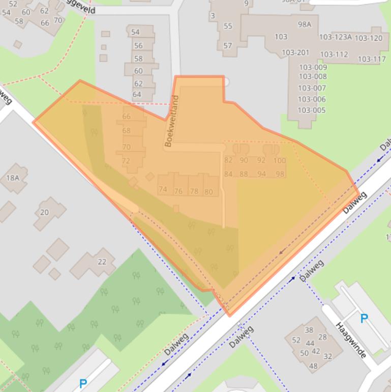 Kaart van postcodegebied 3764ZN.