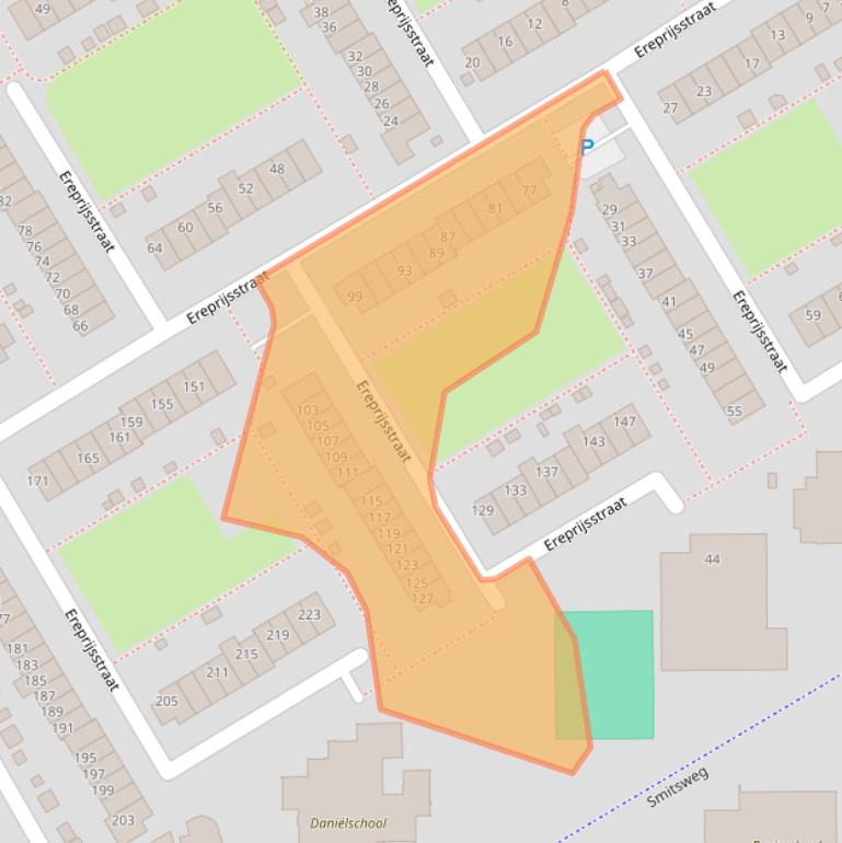 Kaart van postcodegebied 3765AE.