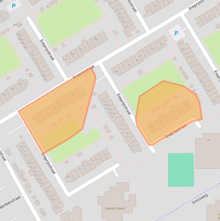 Kaart van postcodegebied 3765AG.