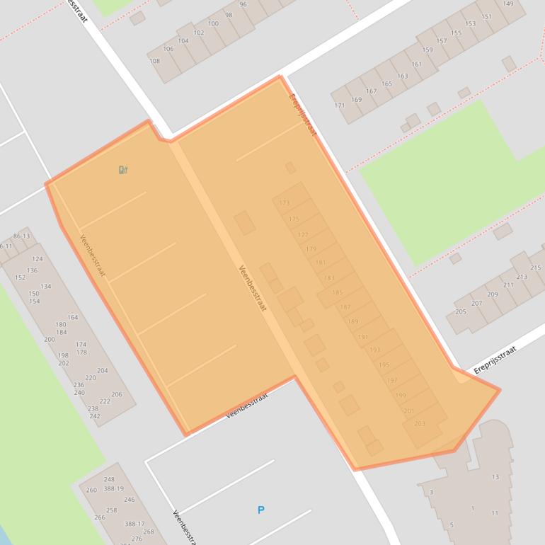 Kaart van postcodegebied 3765AH.