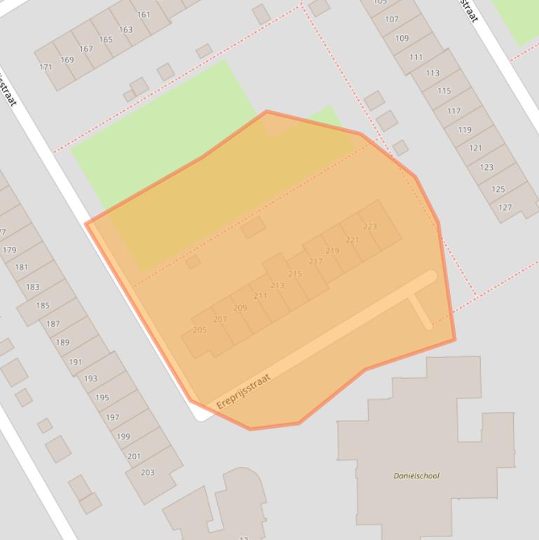 Kaart van postcodegebied 3765AJ.