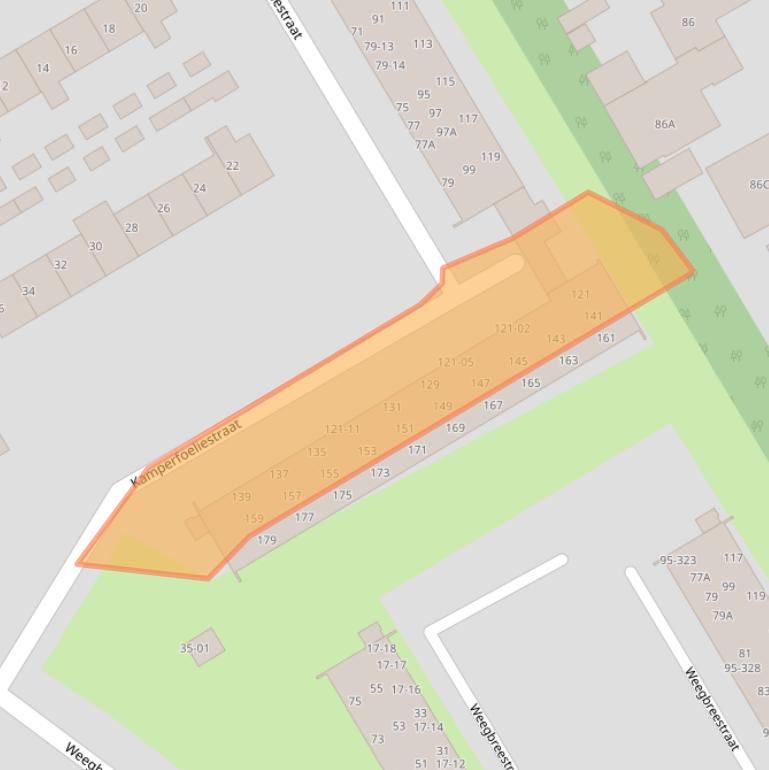 Kaart van postcodegebied 3765AR.